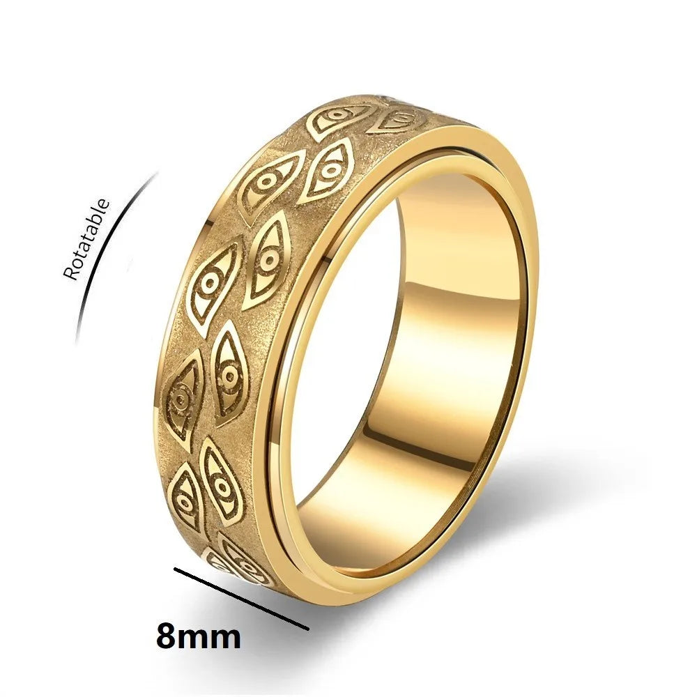 Anti Stress Stainless Steel Spinner Rings