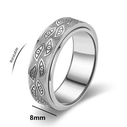 Anti Stress Stainless Steel Spinner Rings