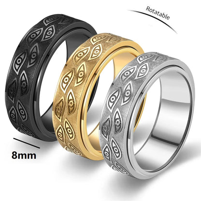 Anti Stress Stainless Steel Spinner Rings